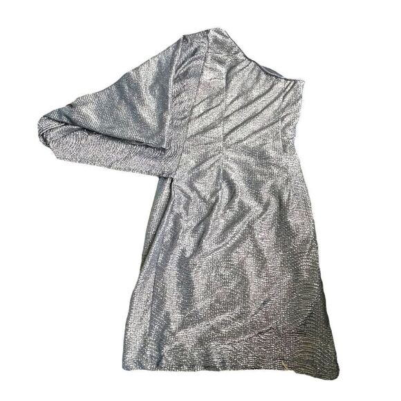 Nwot Hailey By Adrianna Papell Solver Metallic Cocktail Party Dress Size 2 - Picture 3 of 7